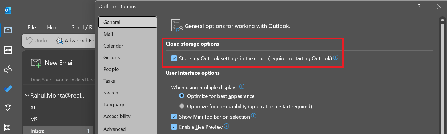 P.1 Enable office roaming setting on cloud